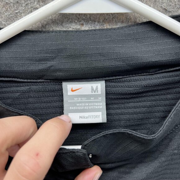 Nike Jacket Youth Medium Black FitDry Running Full Zip Lightweight Training - Picture 8 of 10